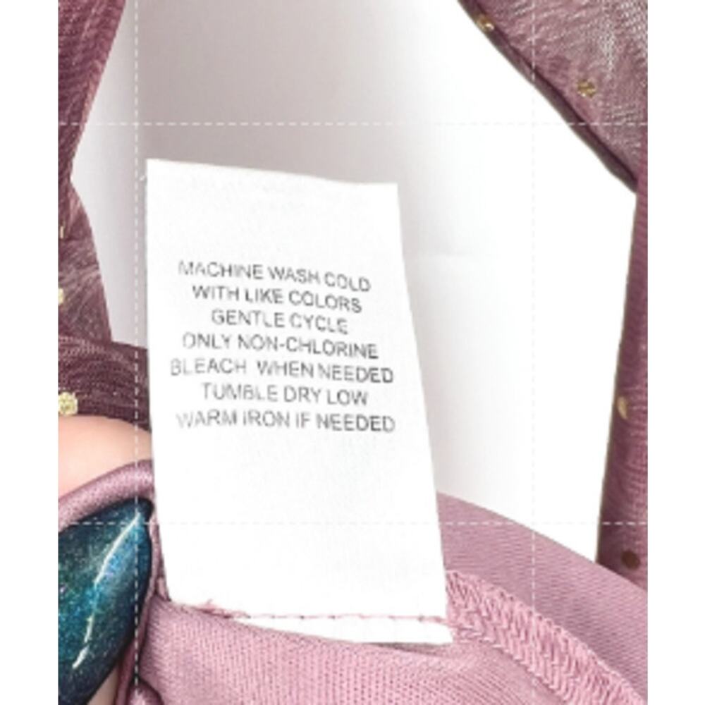 Stitch Fix LES SEREIN Womens Sequin Sheer Top Small Purple Long Sleeve NWT - Picture 6 of 7